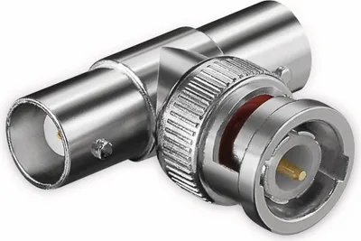 Image de Adaptateur BNC, BNC mâle/2 x BNC femelles