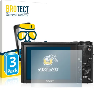 Produktbild von 3x BROTECT Schutzglas für Sony Cyber-Shot DSC-RX100 VI Schutzfolie Panzer Folie Glas Display Schutz klar