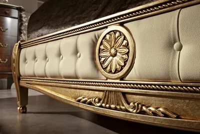 Produktbild von Möbel Bett Doppelbett Holz Schlafzimmer Design Betten Chesterfield Einrichtung
