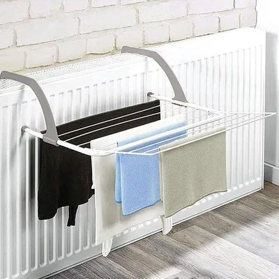 Immagine prodotto di Stendibiancheria pieghevole, 9 stendini, regolabile, per balcone