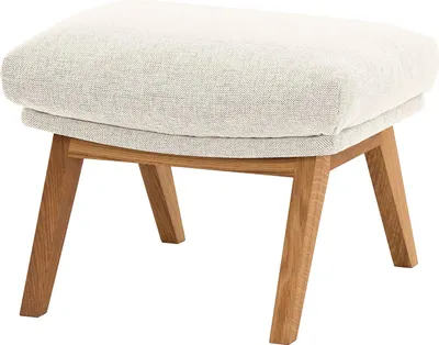 Produktbild von home24 Polsterhocker mit Holzfüßen