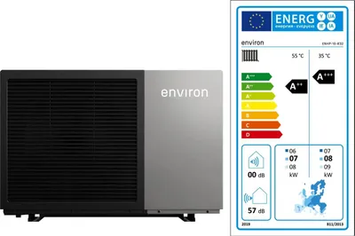 Produktbild von EcoHeat Monoblock Wärmepumpe R32 – 6 bis 24 kW wählbar - 10 kW