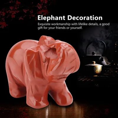 Produktbild von Natursteinfigur,geschnitzte Elefantenfigur,Elefantenkristallfigur,Elefant aus Naturstein,Elefantendekoration