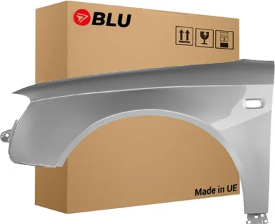 Zdjęcie produktu dla BLU Błotnik Premium pasujący do Audi A4 B7 LY7W Lewy Srebrny SilberSee LichtSilber | 2004-2008 | Przedni Przód | Lakierowany | Gotowy do montażu | Ocynk