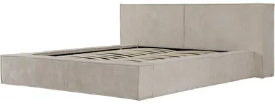 Produktbild von Bett aus Cord mit Bettkasten "Courchevel" - 180 x 200 cm - Beige