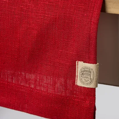Produktbild von Leinentischläufer Tischläufer Erik 1-lagig 47x150cm rot
