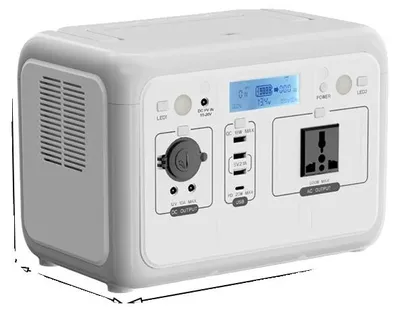 Imagen del producto de Estación de energía portátil, onda sinusoidal pura, múltiples opciones de carga, 500W, 460.8Wh