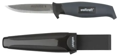 Produktbild von Wolfcraft Handwerkermesser gerade Klinge 95 mm und Köcher