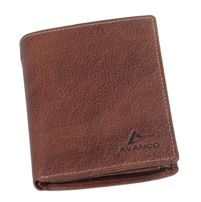 Produktbild von Leder Brieftasche Herren mittelbraun mit RFID Ausleseschutz