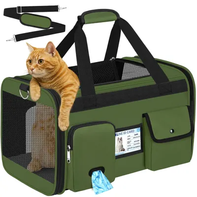 Katzentransporttasche, flugtauglich, faltbar, bis 9 kg