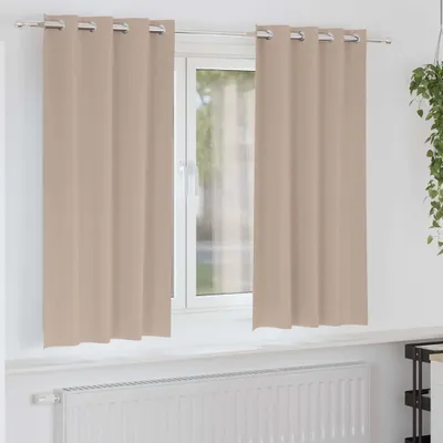 Produktbild von Eleganten-Stil Verdunkelungsvorhänge mit Vorhängen Taupe Polyester - Gardinen & Vorhänge Hommie1178606 1parcel