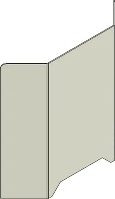 Produktbild von Casa Padrino Kunststoff   Trennscheibe mit Durchreiche Transparent 70 x H. 70 cm - Schreibtisch Empfangstheken Theken Spuckschutz Corona Sicherheitsscheibe