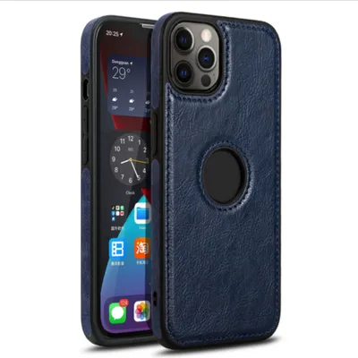 Zdjęcie produktu dla Skórzane etui Smartphonica iPhone 11 Pro - Niebieskie