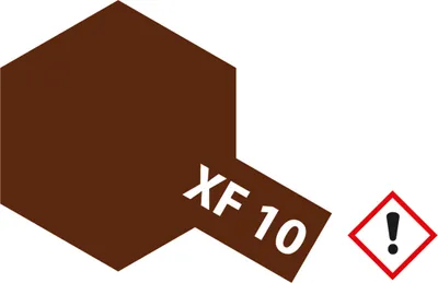 Produktbild von XF-10 Braun matt - 23ml Acrylstreichfarbe wasserloeslich Tamiya 300081310
