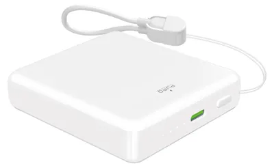 Produktbild von PURO Powerbank „Power Cube 5“ 5000 mAh mit USB-C-Anschluss und abnehmbarem Kabel