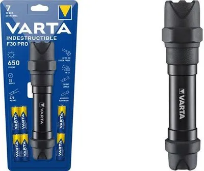 Productafbeelding van Varta 18714 101 421 Varta Indestructible F30 Pro, 6 Watt LED, aluminium, 650 lumen