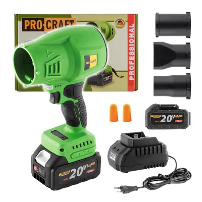 Image de Procraft PB18 Souffleur de feuilles sans fil 20 V + 1x batterie 3,0 Ah + chargeur