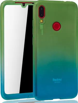 Produktbild von Handyhülle Schutzhülle für Xiaomi Redmi Note 7 / Redmi Note 7 Pro Full Case Cover Displayschutz 360 Blau