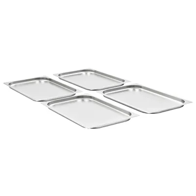 Immagine prodotto di vidaXL Contenitori gastronorm 4 pezzi GN 1/1 20 mm acciaio inox