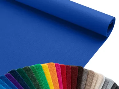 Produktbild von Primaflor Eventteppich Rips DUBLIN - Marineblau - 2,00m x 1,00m - Meterware - Viele Farben - Schwer Entflammbarer Messeteppich, Rutschfester Hochzeichtsläufer, Läufer für Hochzeiten