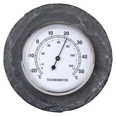 Produktbild von Esschert Design Schiefer Thermometer rund; LS226