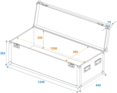 Produktbild von ROADINGER Universal-Case Profi 120x40x40cm