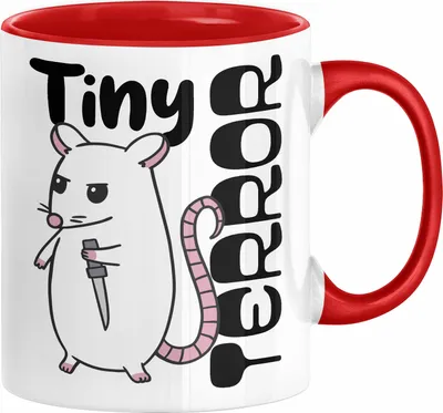 Produktbild von Beste Freundin Tasse Geschenk Tiny Terror Geschenkidee für Kollegin oder Beste Freundin (Rot)