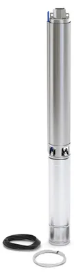 Produktbild von DAB S4 4/14 T KIT Brunnenpumpe - 5.400 L/Std. - 1700W - Förderhöhe 96 m - Funktioniert mit drehstrom (400V) - Rostfreier Stahl - Tiefbrunnenpumpe