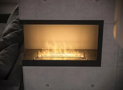 Produktbild von InFire Inside L800 Ethanolkamin linksoffen mit Blendrahmen Schwarz
