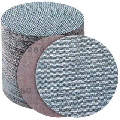 Productafbeelding van Schuurroosters 125mm met klittenband, 50 stuks, korrel 80, keramisch net voor excenterschuurmachines