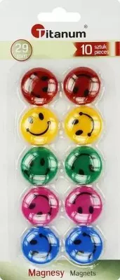 Obrázek produktu pro Magnety na tabuli 29mm 10ks emotikonů