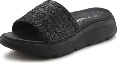 Produktbild von VIVANCE Pantolette Mule, Sandale, Sommerschuh, offener Schuh, schwarz Größe 41