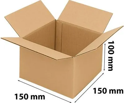 Image de Carton pliable Boîte en carton Carton 150 x 150 x 100 mm