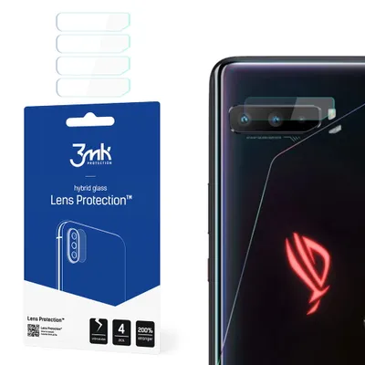 Produktbild von 3mk Hybridglas Lens Protection für Asus ROG Phone 3 Kamera Objektiv Kameralinse 0,16mm 6H (4 Stück)