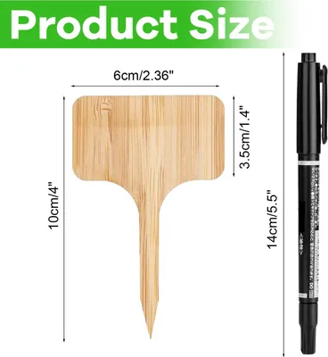 Obrázek produktu pro 20 dřevěných štítků + 1 černý popisovač