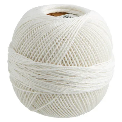 Produktbild von Elisa Häkelgarn,Filethäkelgarn,50g/200m,100% Baumwolle, Stärke 5, für Tischdecken,Vorhänge,NS 1,75-2.0 mm 8503 creme