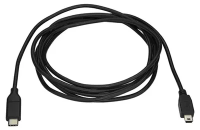 Zdjęcie produktu dla StarTech.com USB2CMB2M, 2 m, USB C, Mini-USB B, USB 2.0, 0,48 Gbit/s, Czarny