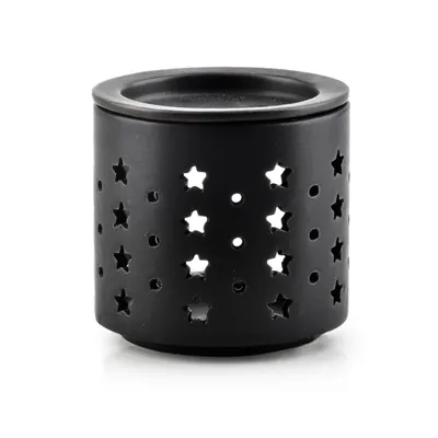 Productafbeelding van Geurlamp | Geurlampje | Geurolie | Aroma Lamp | Decoratie | Aroma | Ruimtegeur | Zwart | Mondex Star