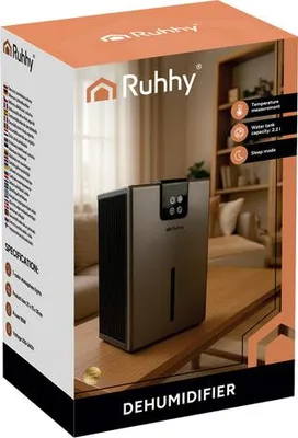 Obrázek produktu pro Ruhhy 26496 Odvlhčovač vzduchu 90 W, 2200 ml, stříbrná