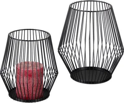 Immagine prodotto di relaxdays Set di 2 candelieri decorativi