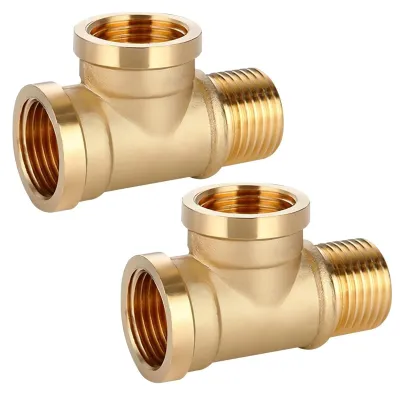 Imagen del producto de 50 piezas de conector en T de latón para transporte de gas