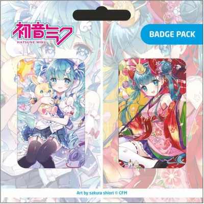 Produktbild von Hatsune Miku Ansteck-Buttons Doppelpack Set B
