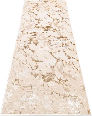 Produktbild von Tapiso Läufer CRYSTAL Modern Beige Braun Gold Wohnzimmer  80 x 600