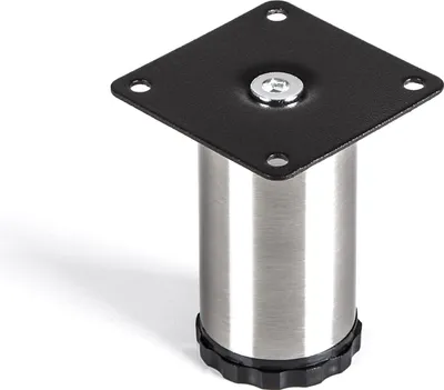 Produktbild von Lukas Möbelfuß Ø 42 mm Sofafuß höhenverstellbar Edelstahl Höhe 80 mm SO-TECH