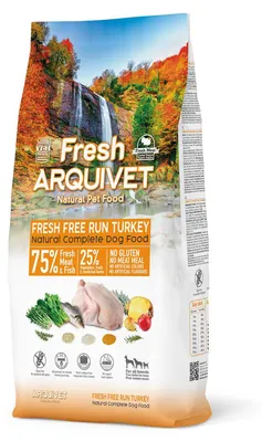 Obrázek produktu pro ARQUIVET Čerstvá krůta a ryba - polomokré krmivo pro psy - 10 kg