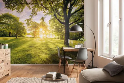 Produktbild von Komar Vlies Fototapete - Golden Moment - Größe: 400 x 250 cm (Breite x Höhe) - 4 Bahnen, Wohnzimmer, Schlafzimmer, Tapete