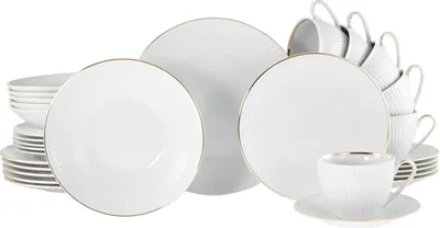 Obrázok produktu pre CreaTable, 22847, Valencia Gold, kombinovaná sada 30 dielov, porcelán