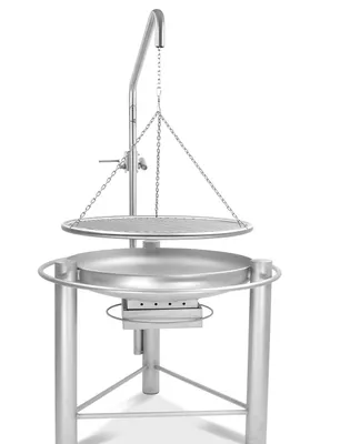 Produktbild von Libatherm Edelstahl-Schwenkgrill 70 cm Grillgalgen und Feuerschale mit Ascheschublade