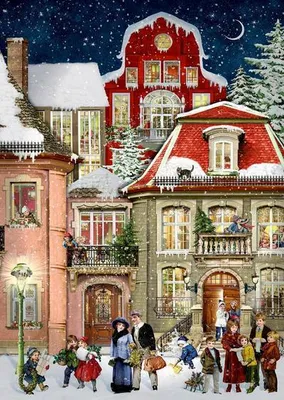 Produktbild von A4-Wandkalender - In der Weihnachtsgasse