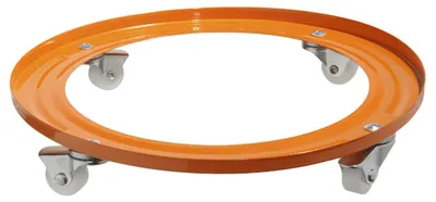 Produktbild von Flaschenhalter aus Metall mit Schwenkrädern